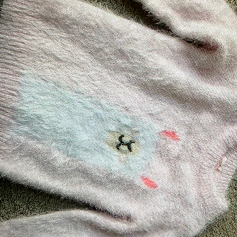 Fuzzy texture cute shirt